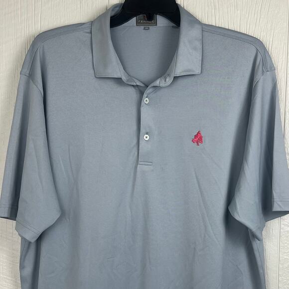 2-Fennec shirts highly evolved Golf polo men's 2XL 1- blue 1- gray Poly/spandex - Picture 5 of 10